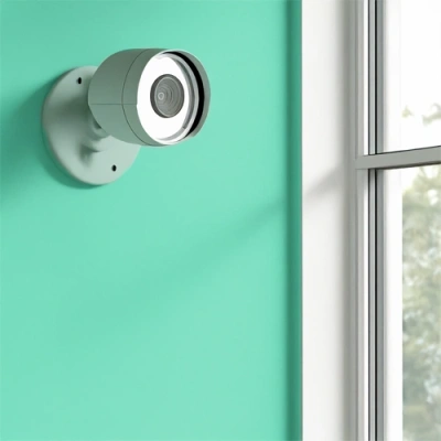 Columbus vivint camera facing a window